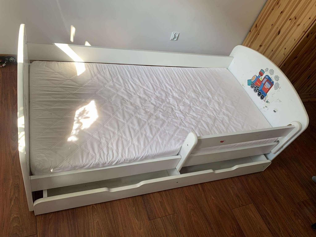 Łóżko 160x80 materac szuflada