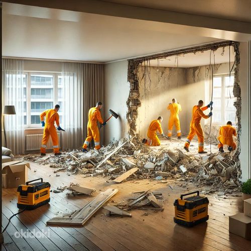 ДЕМОНТАЖ в Запорожье СНОС Стен/Стяжки/Кафеля/Бетона | Дома/Квартиры