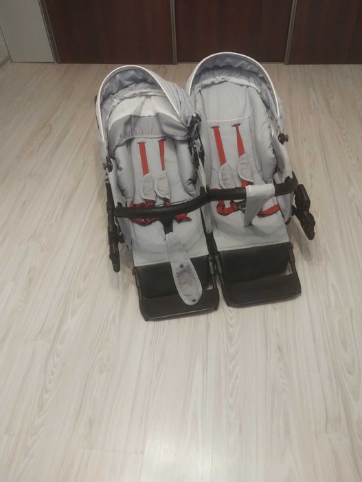 Wózek podwójny, gondola i spacerówka