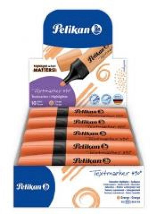 Zakreślacz 490 pomarańczowy (10szt) PELIKAN pudełko,