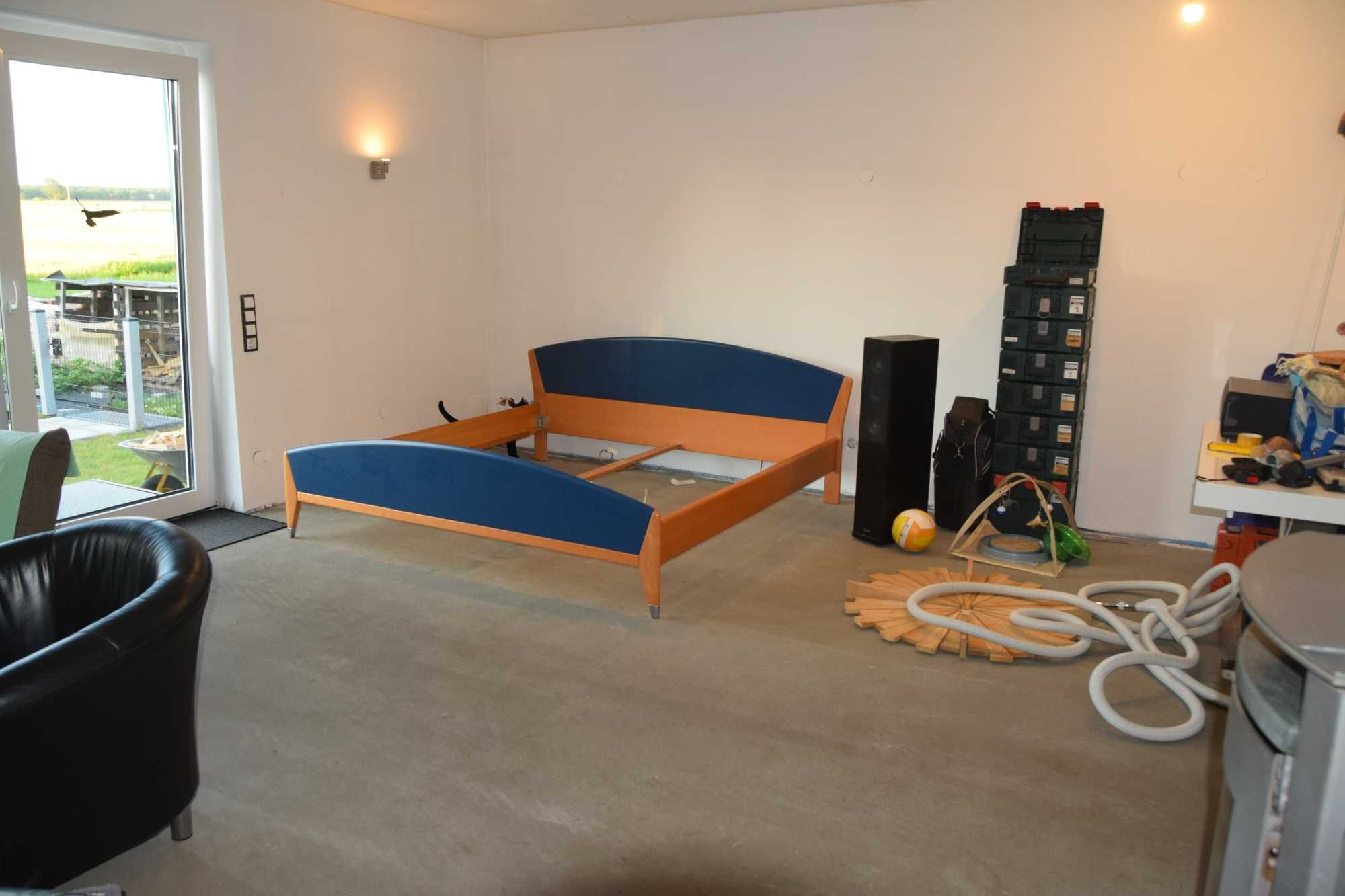 Design łóżko 2x2m. Lite drewno, Hulsta, Hülsta, UNIKAT, Loft.