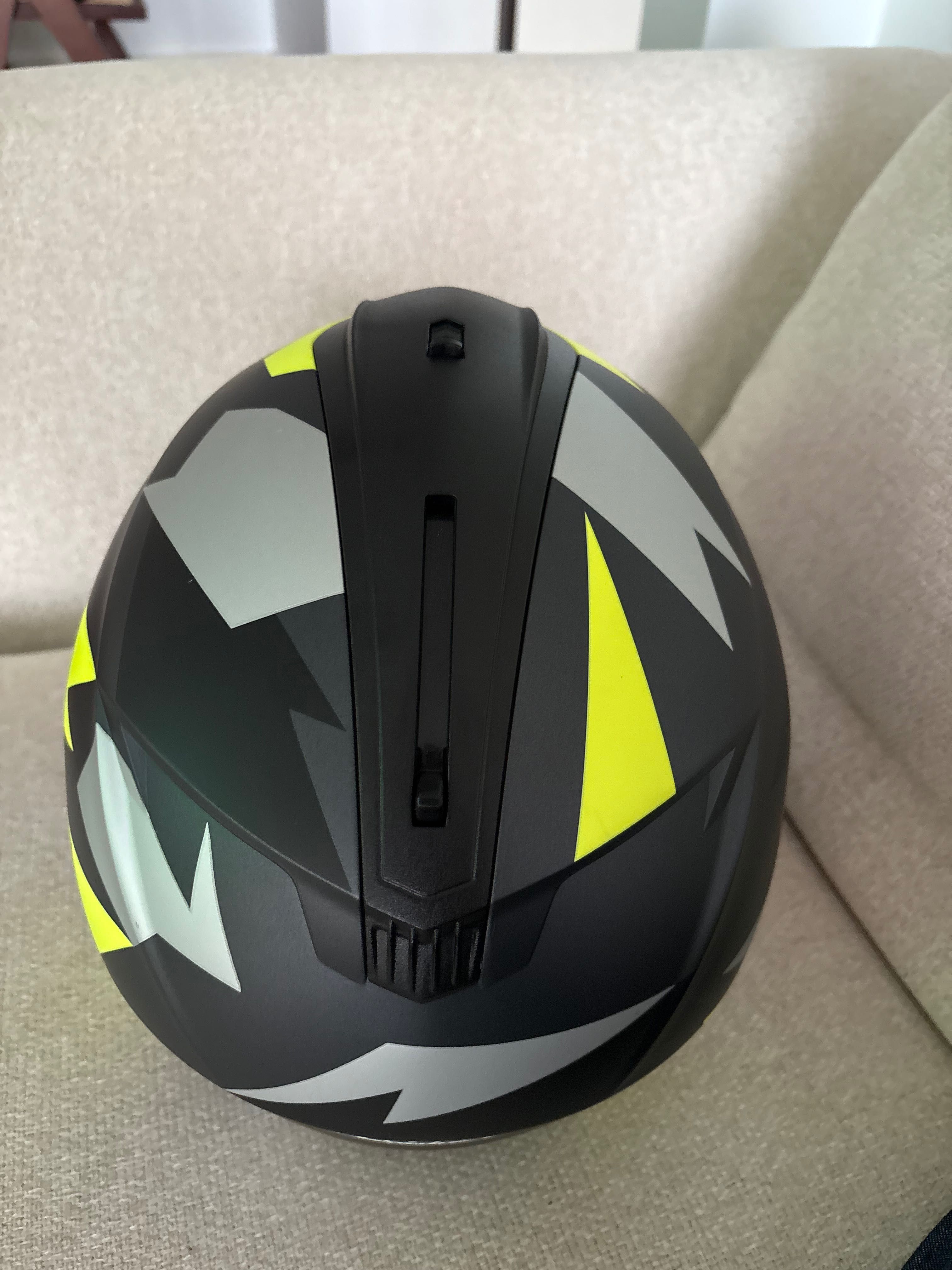 Capacete Moto HJC C70 preto/cinzento/fluorescente