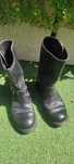 Botas couro pretas 41