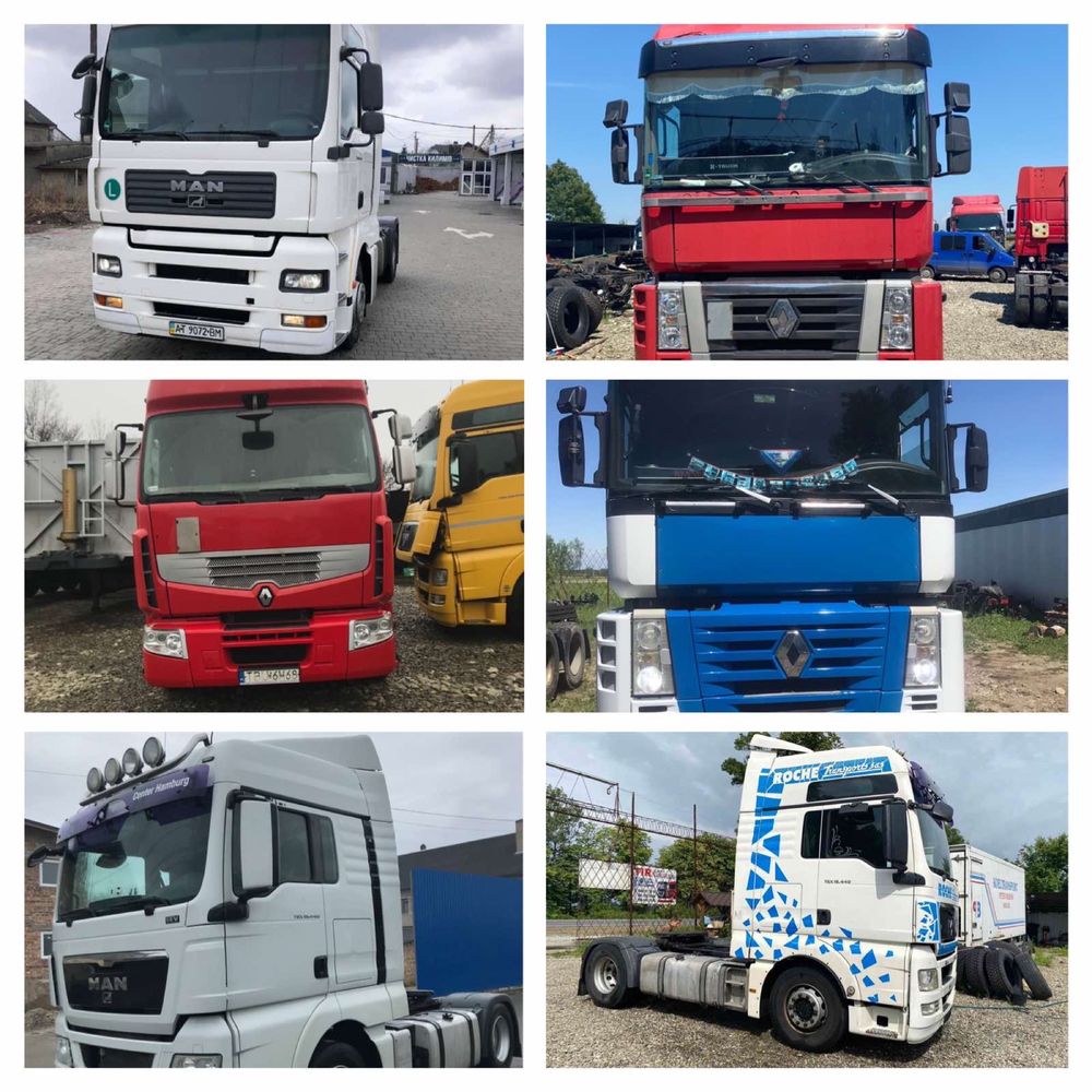 Розборка різні види запчастин DAF , MAN, Volvo,Renault TIR