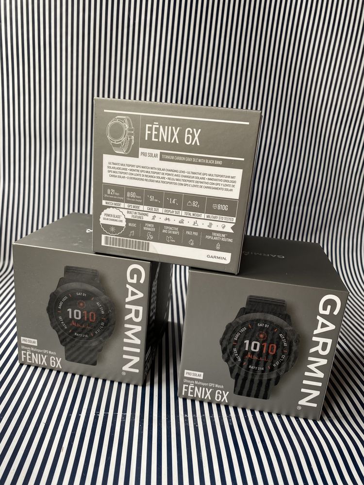 Смарт годинник Garmin Fenix 6X Pro Solar Black Band 010-02157-21