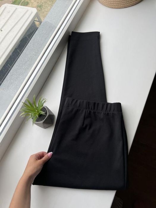 Нові чорні 14 розмір трикотажні лосіни легінси штани цупкі