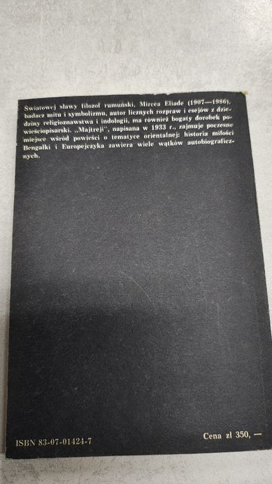 Majtreji. Mircea Eliade