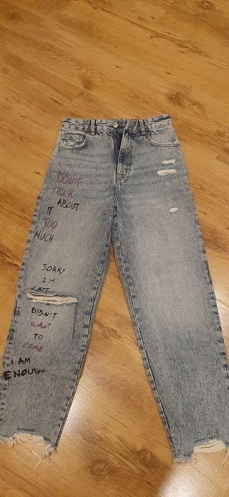 Jeansy Bershka Mom rozmiar 36