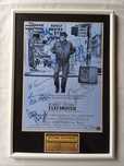 Moldura Filme Taxi Driver com Autógrafos (A4)