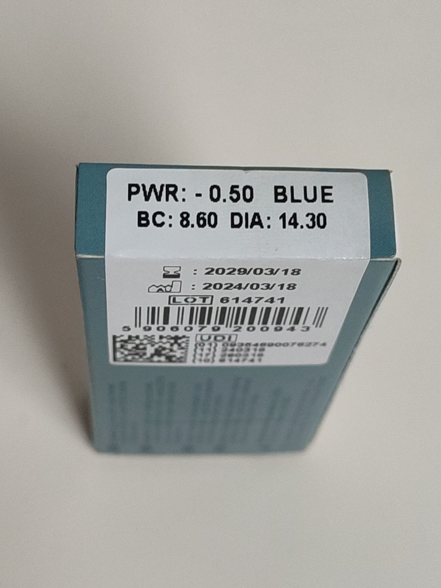 Soczewki  -0.5 niebieskie all vue colors plus szkła kontaktowe blue