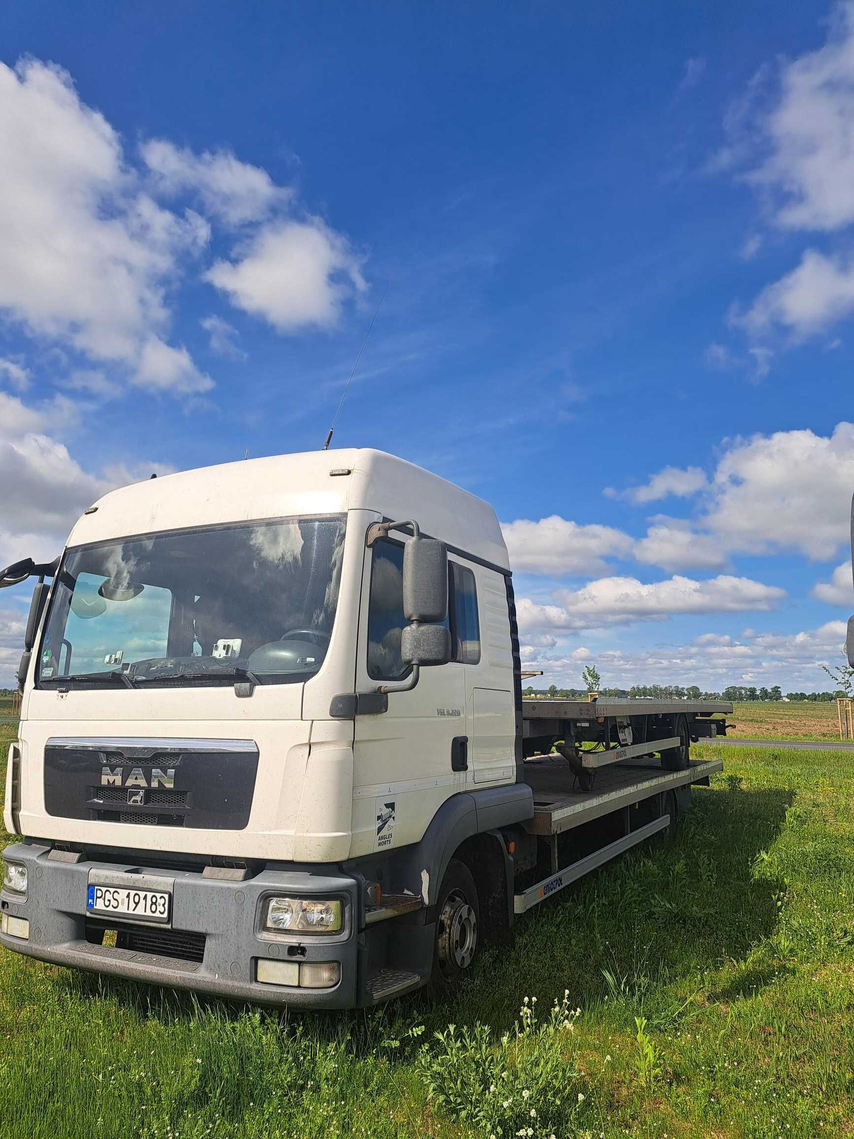 Man TGL 8.220 4x2 zestaw z przyczepą