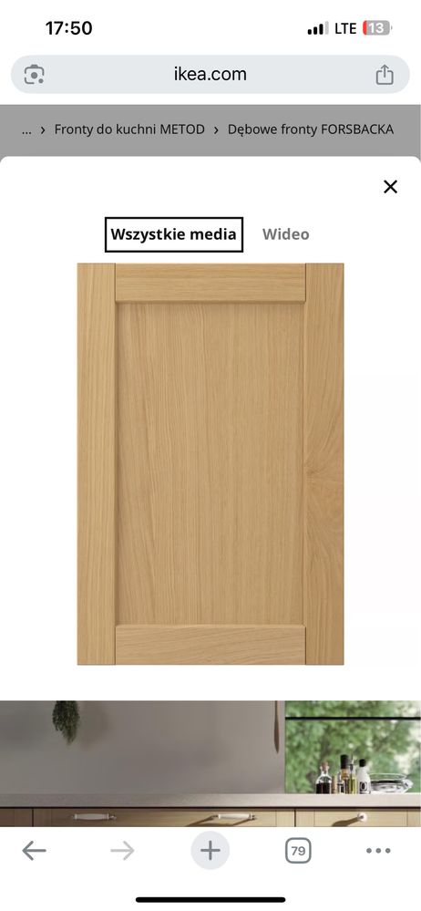 Ikea Front drzwi kuchenny forsbacka 60x40