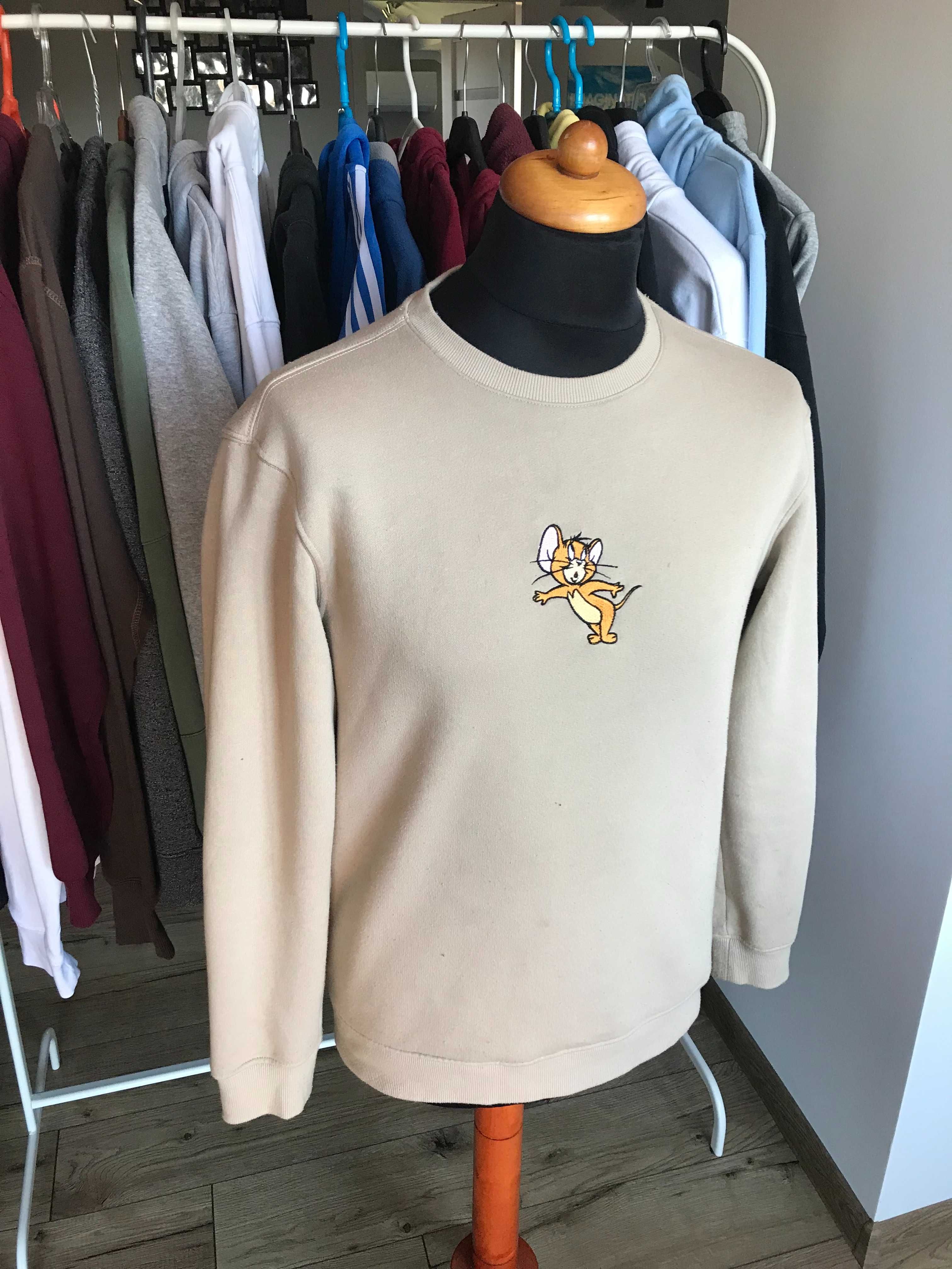 Bluza crewneck H&M Tom and Jerry rom. S