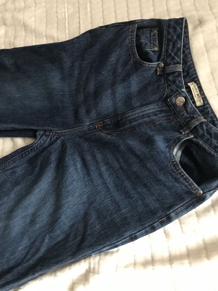 Жіночі шикарні джинси темно-синього кольору