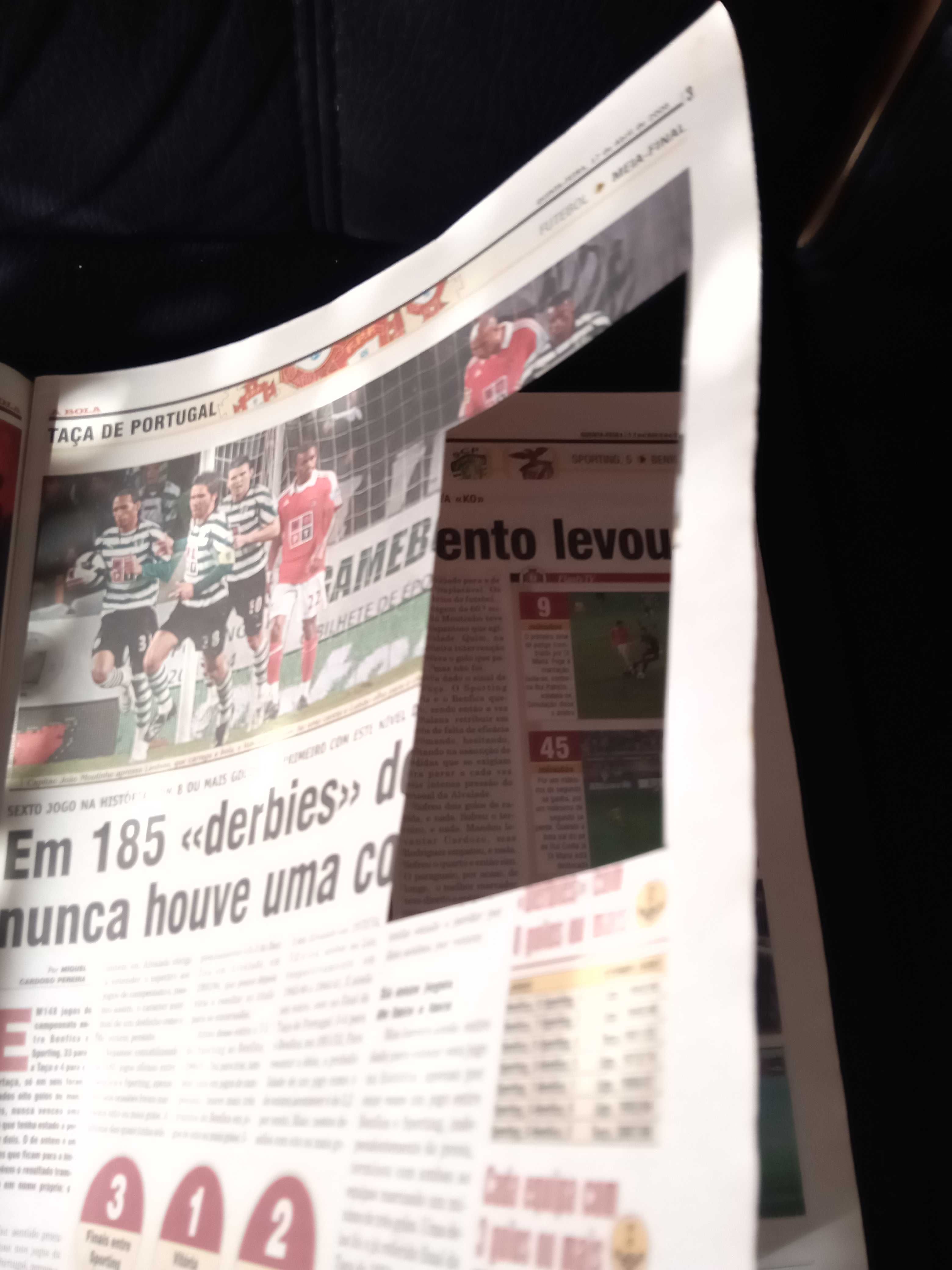Jornal a Bola Sporting 5 Benfica 3