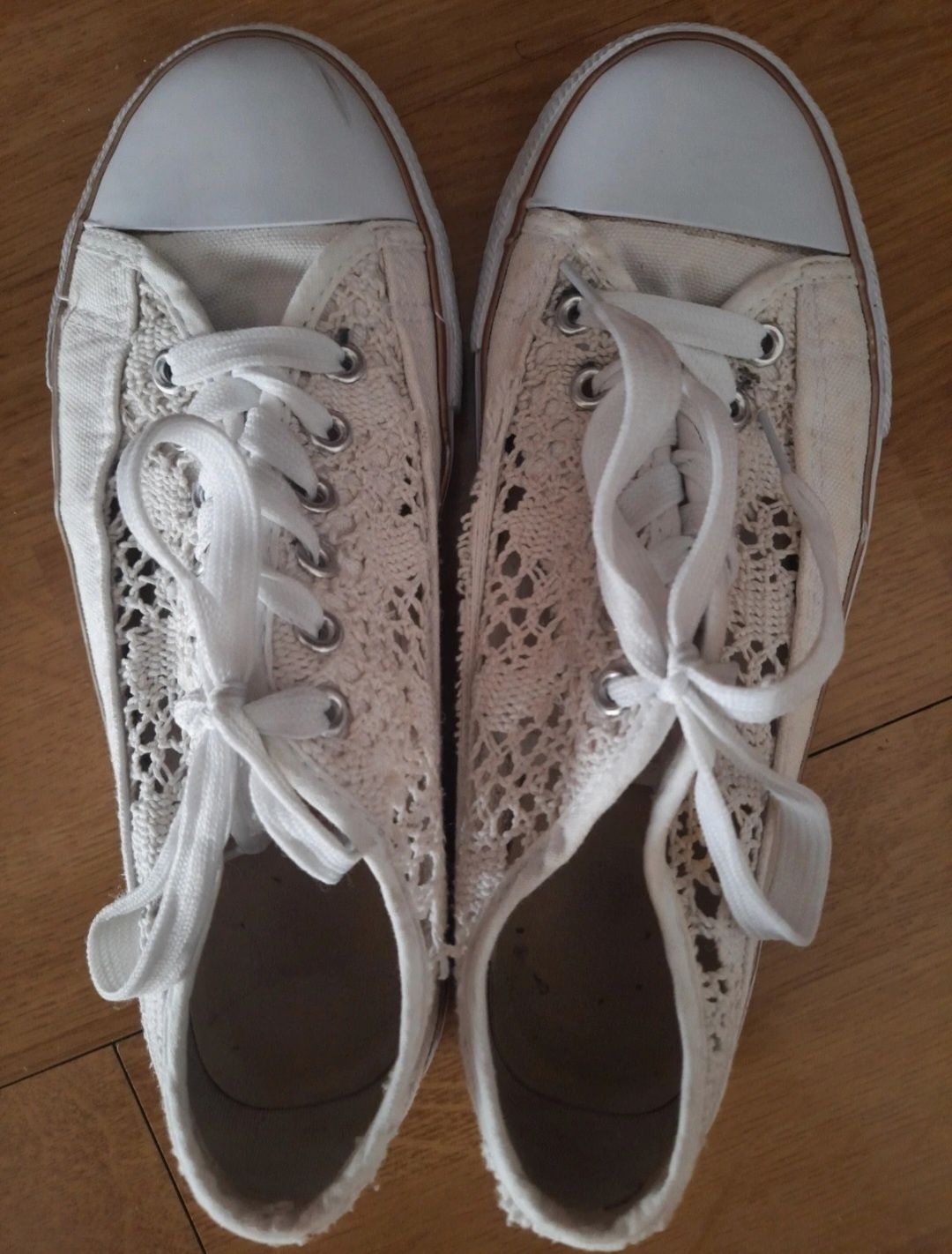 Sapatos Converse all star de renda/malha