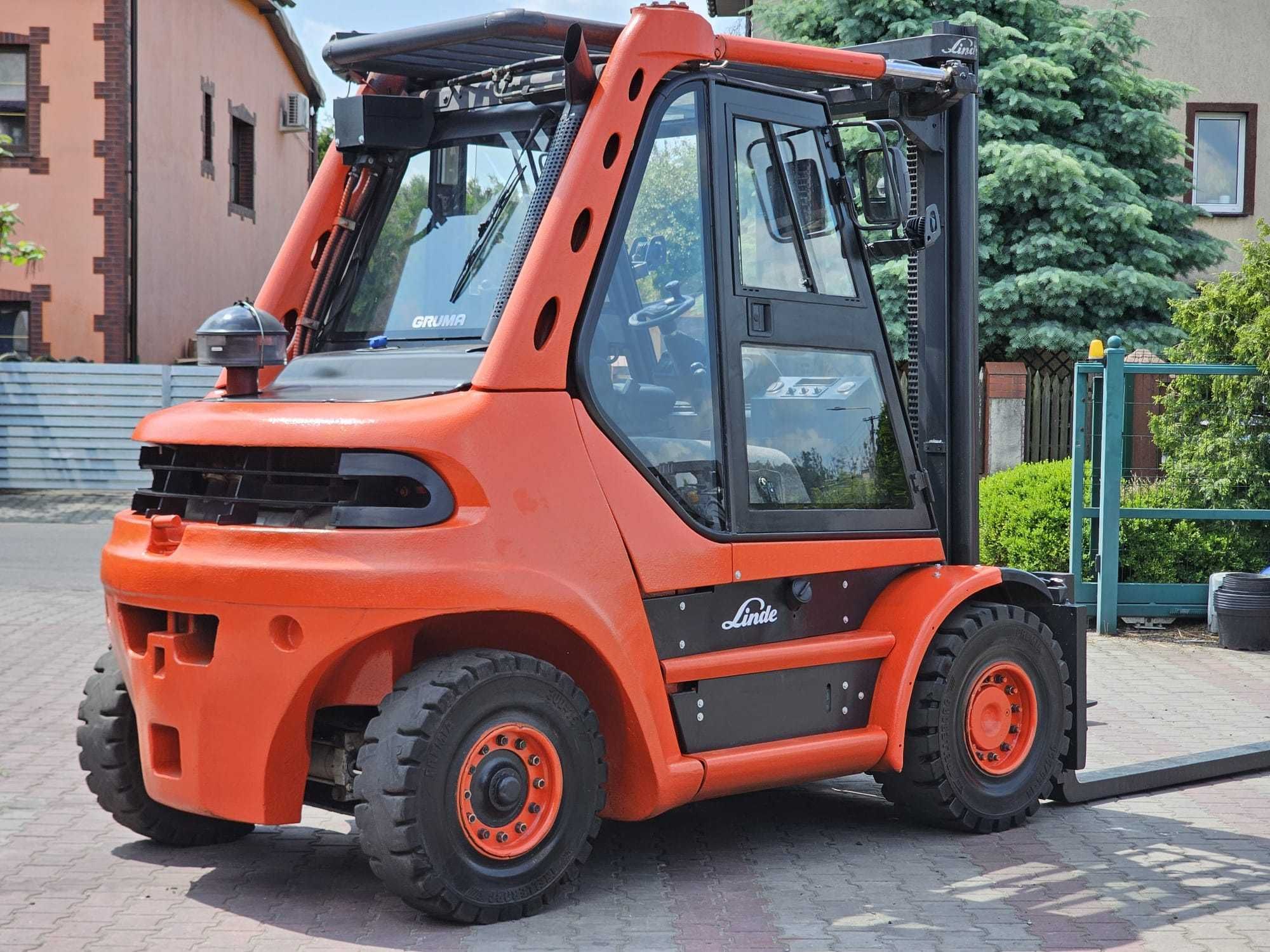 Wózek widłowy Linde H80D-03 DIESEL 2006r. Kabina