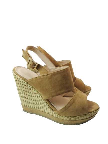 Sandały na Koturnie Jenny Fairy sandałki do sukienki koturny do spodni