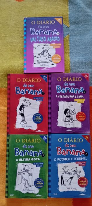 Livros  - Diário de um banana, Vol 1,2,3,5,13
