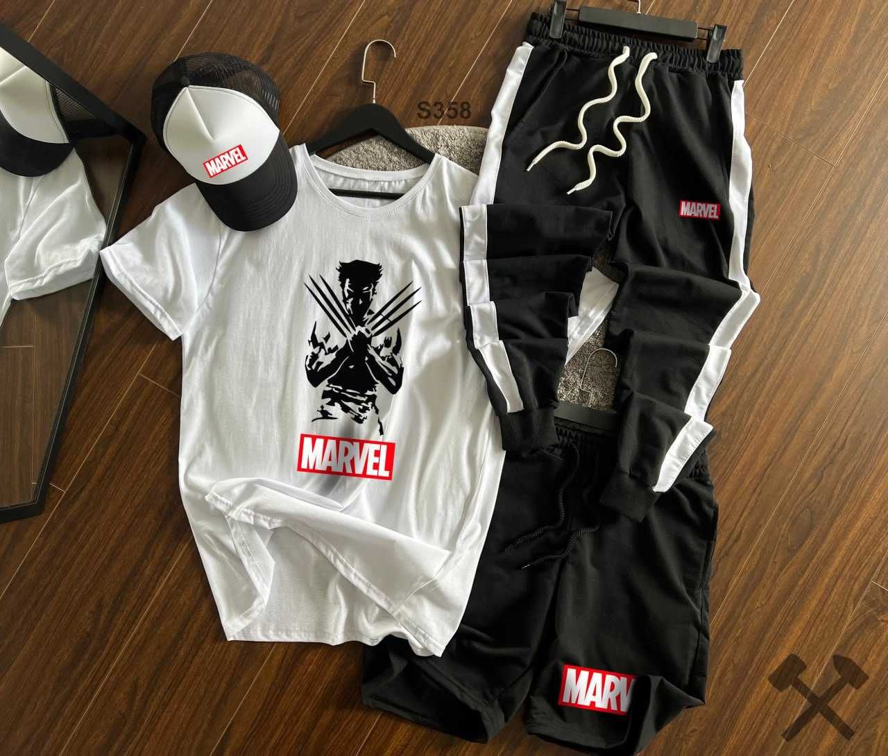 Комплекти Marvel футболка + шорти | Спортивний костюм літній Deadpool