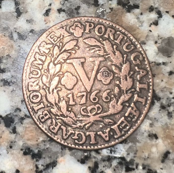 Moeda de V Reis do Reino de Portugal