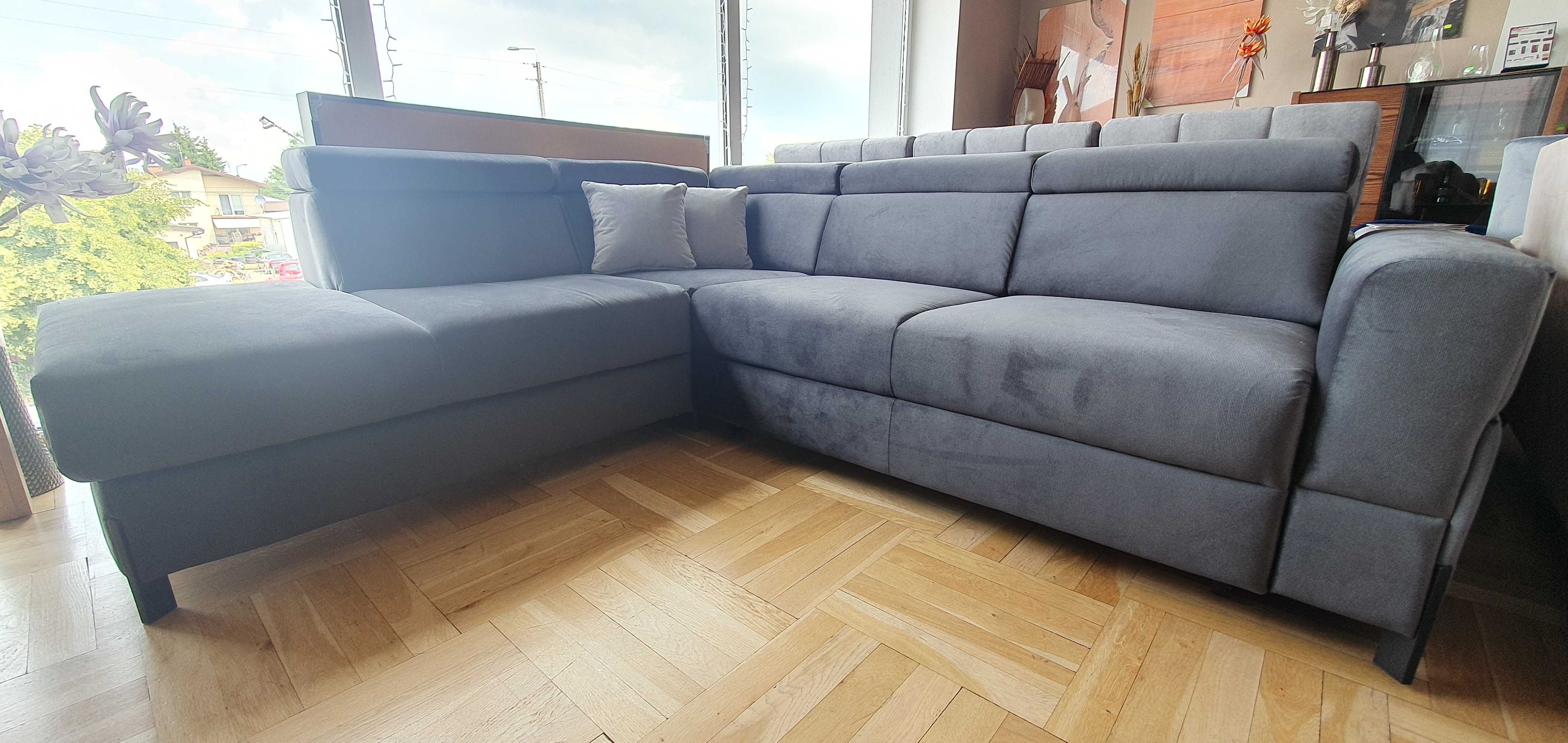 Narożnik 260x225 z zagłówkami i spaniem ULISES Tabou
