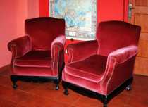 komplet wypoczynkowy antyki sofa i dwa fotele