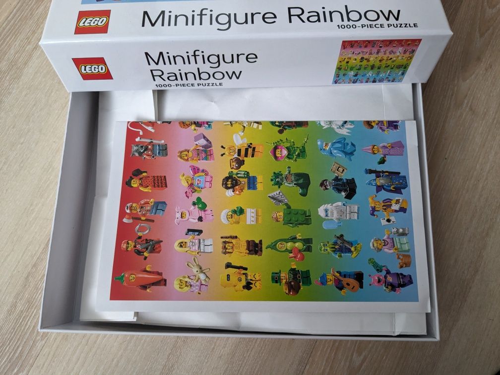 Puzzle LEGO Minifigure Rainbow 1000 elementów - jak nowe