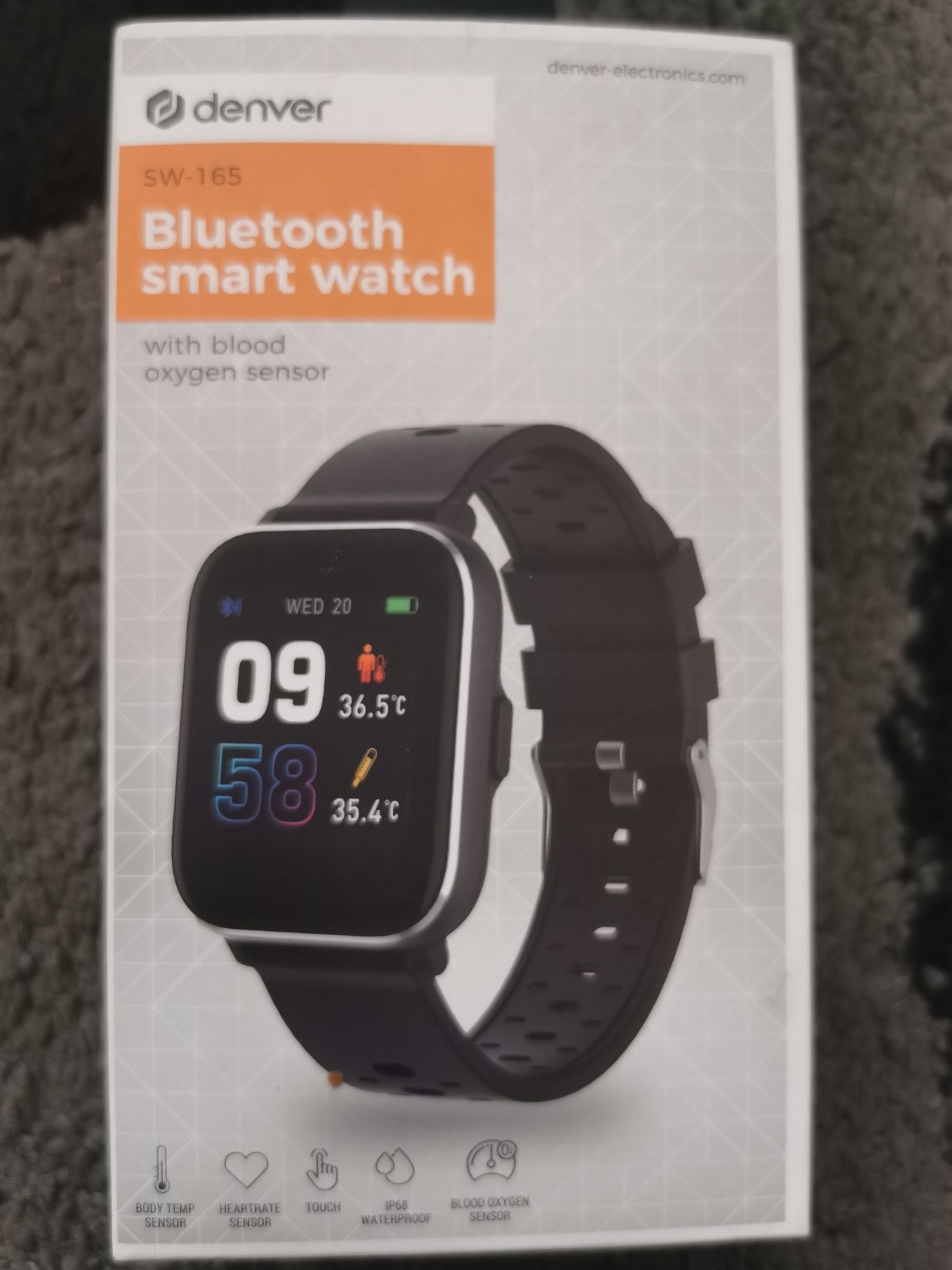 Smartwatch Denver z czujnikiem tętna