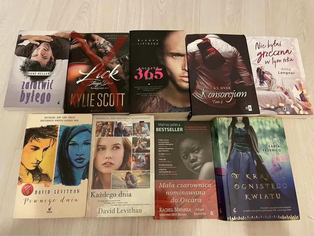 Książki Blanka Lipińska, David Levithan, Kylie Scott, Sivar