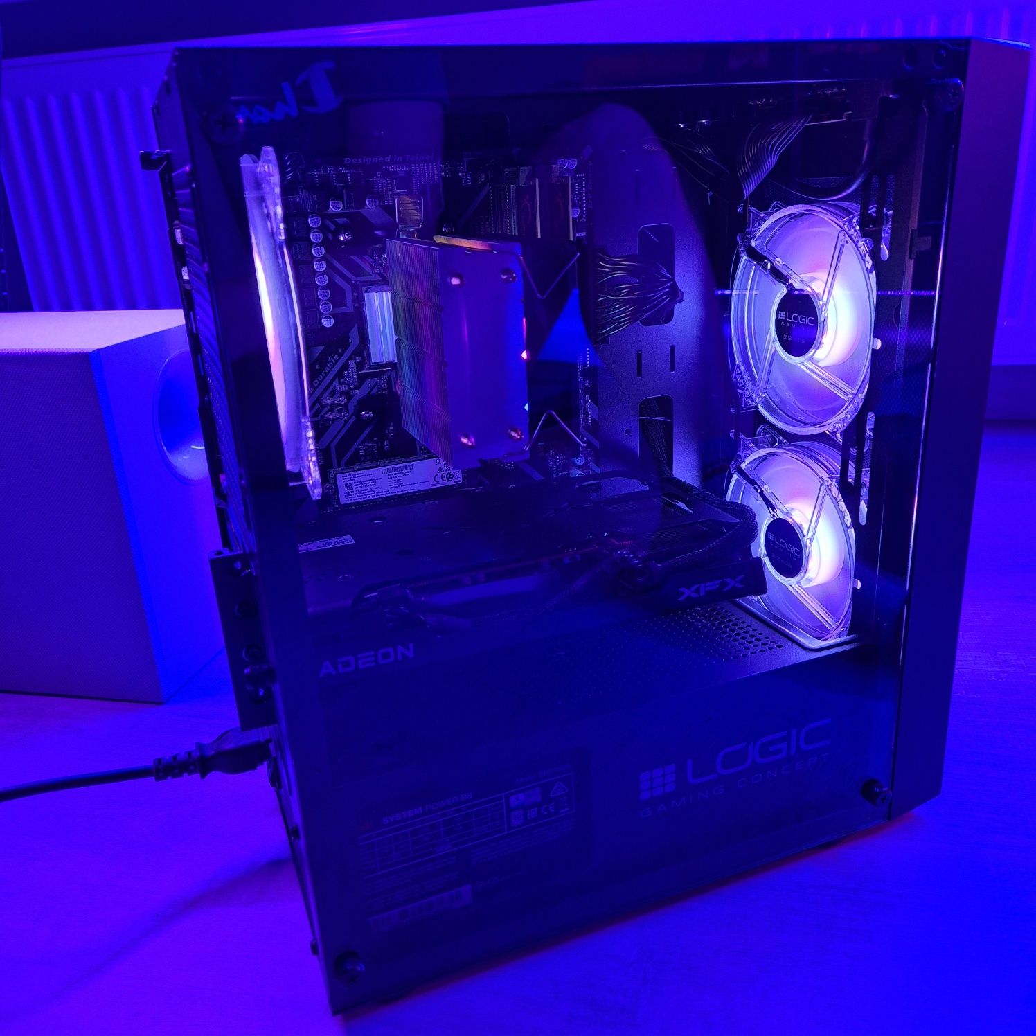 Komputer RX6600/RX6700XT/R5 5500/16GB ram/SSD Gamingowy Okazja ARGB