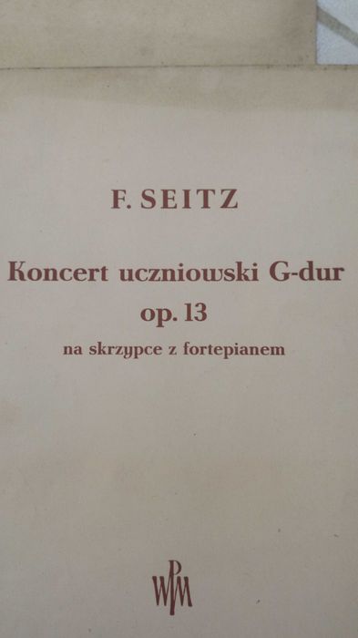 Nuty, koncerty skrzypcowe z fortepianem.