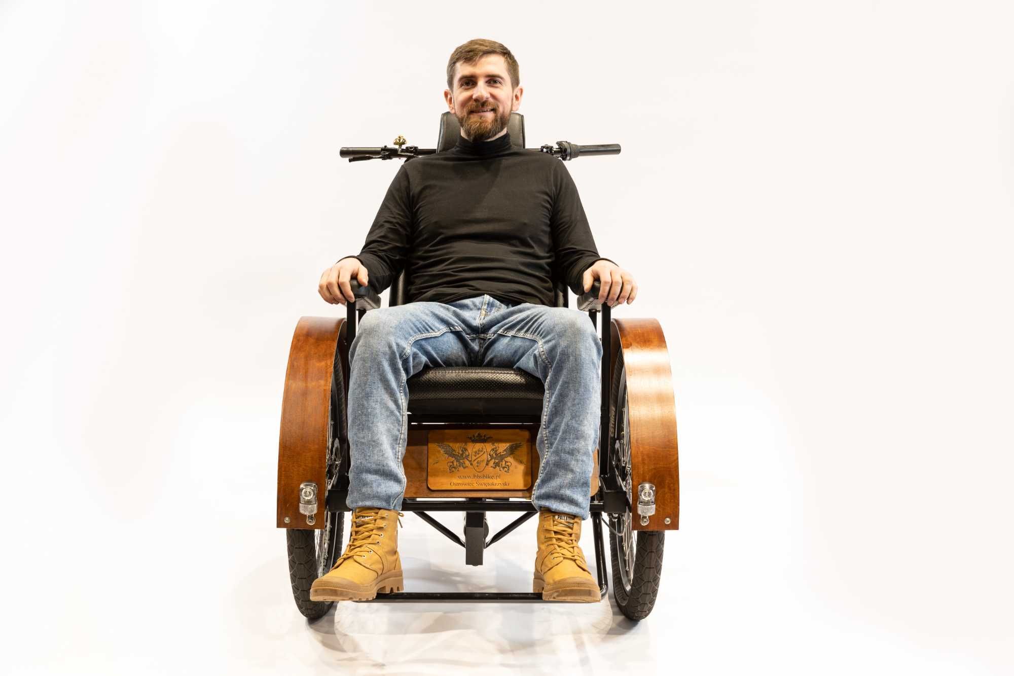 Riksza, rower rehabilitacyjny, trzykołowy, dla osoby niepełnosprawnej
