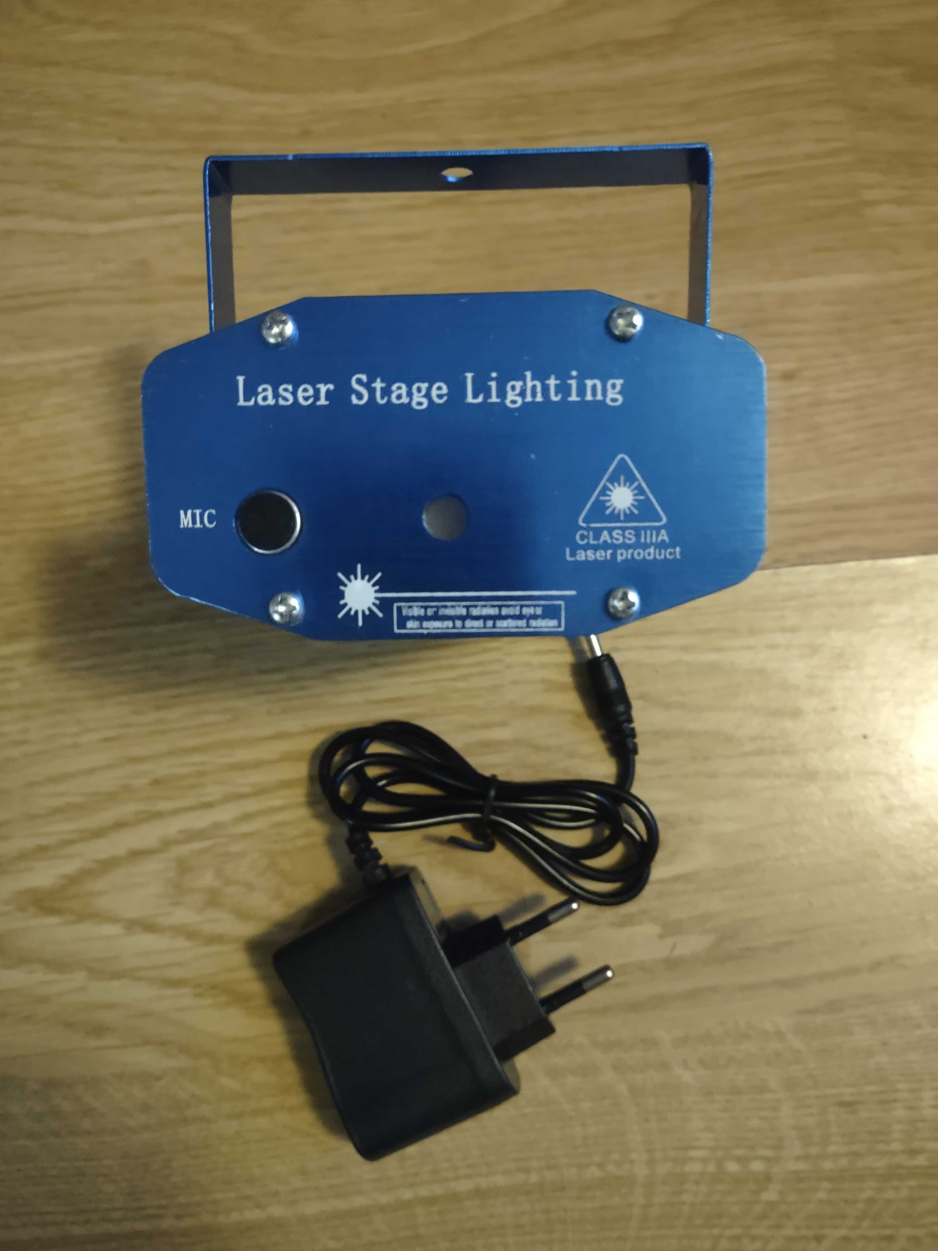 Lampa laserowa światła led projektor dyskotekowy 3D impreza disco