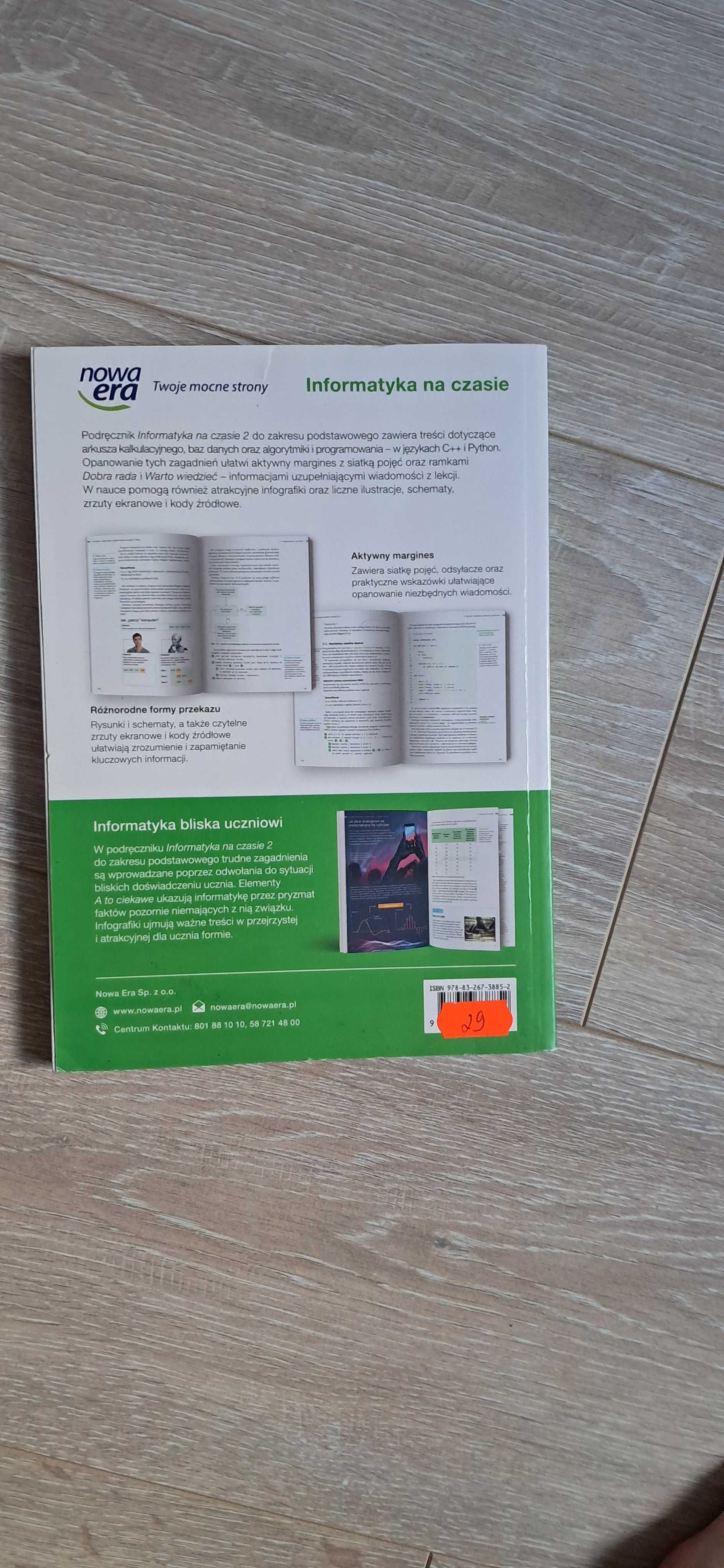 Książka Informatyka na czasie do klasy 2 liceum/technikum