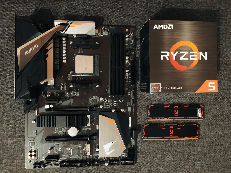 Ryzen 5 3600/ B450 AORUS/ 16Gb DDR4 игровой комплект s-AM4