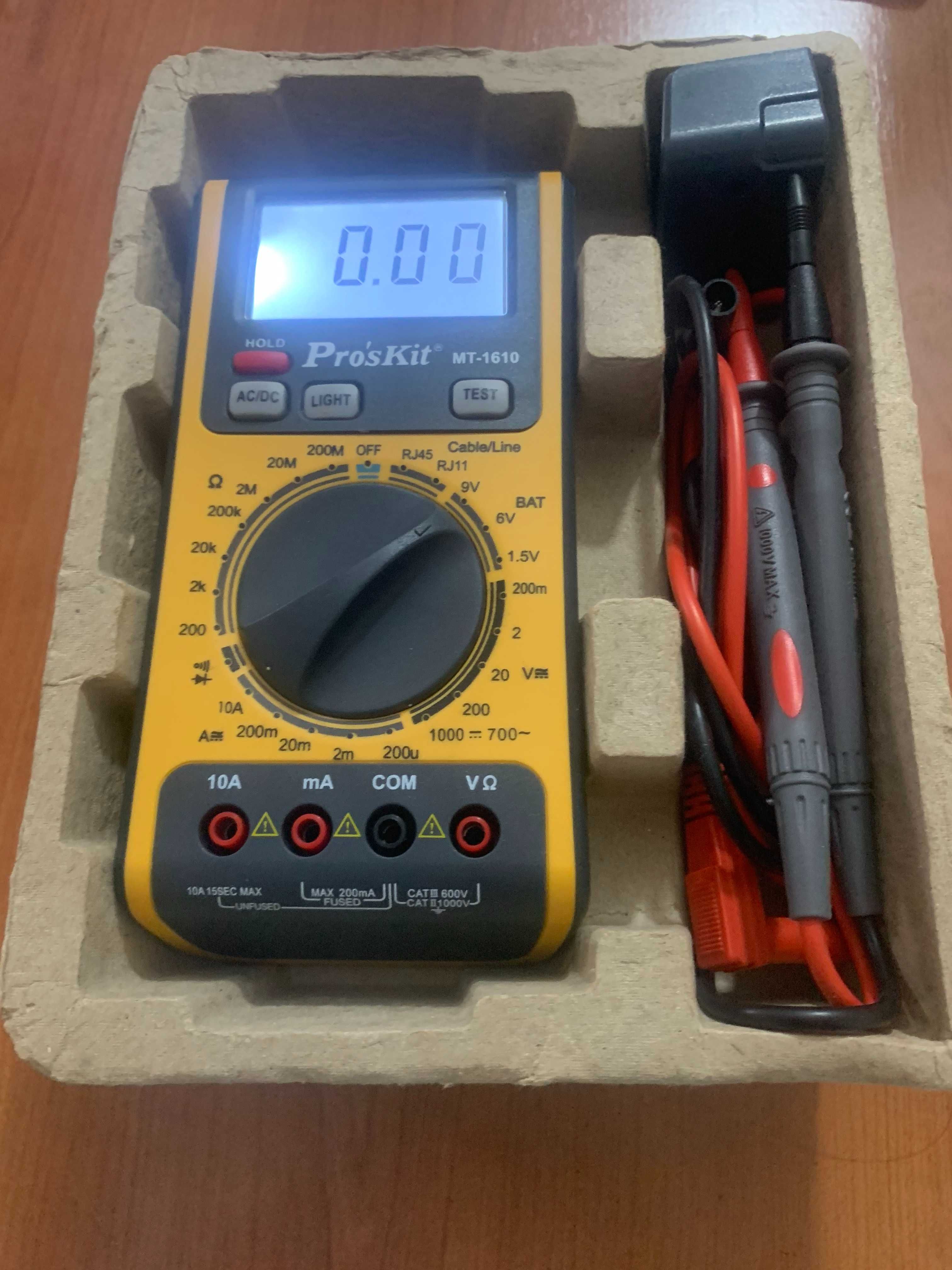3 In 1 Network Digital Multimeter MT-1610 Pro'sKit