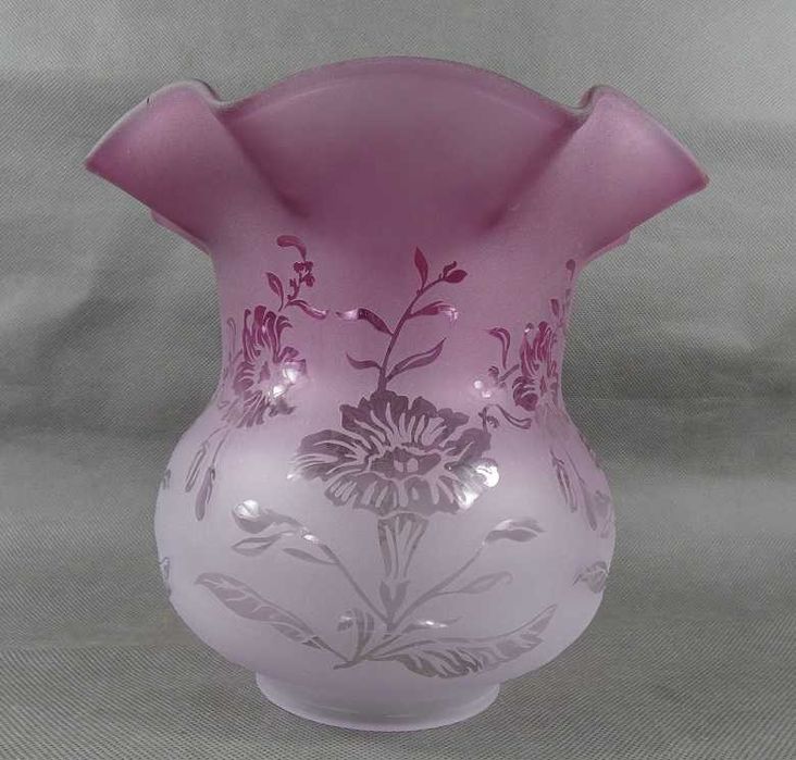 Różowy TULIPAN klosz LAMPA NAFTOWA 9,6 cm