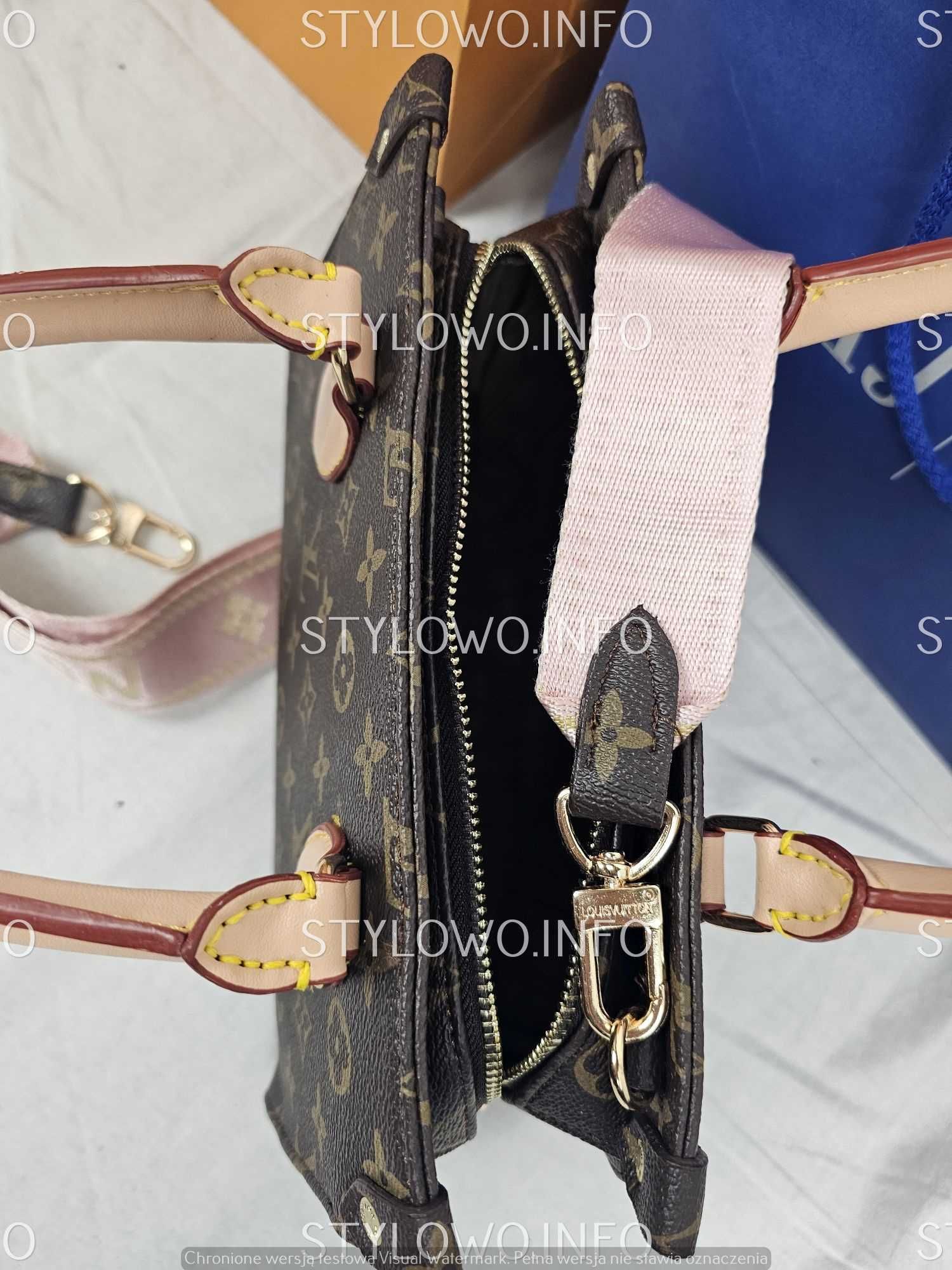 Torebka LV Louis Vuitton listonoszka kuferek brazowa monogram Hit