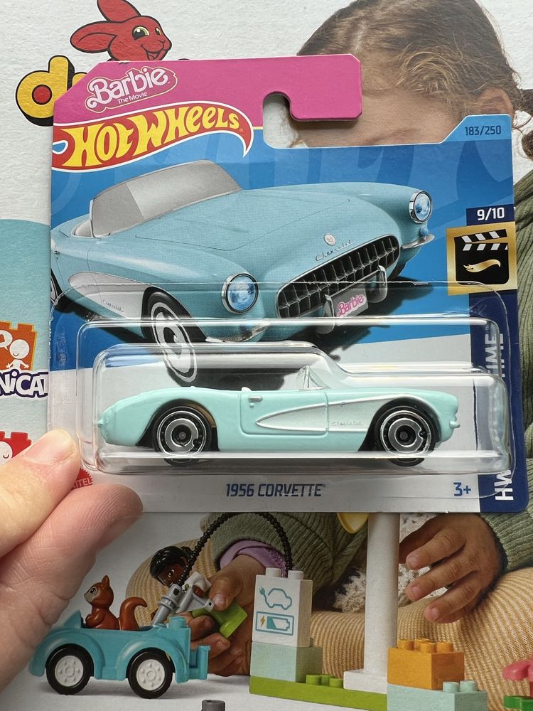 Hot wheels 1956 corvette barbie