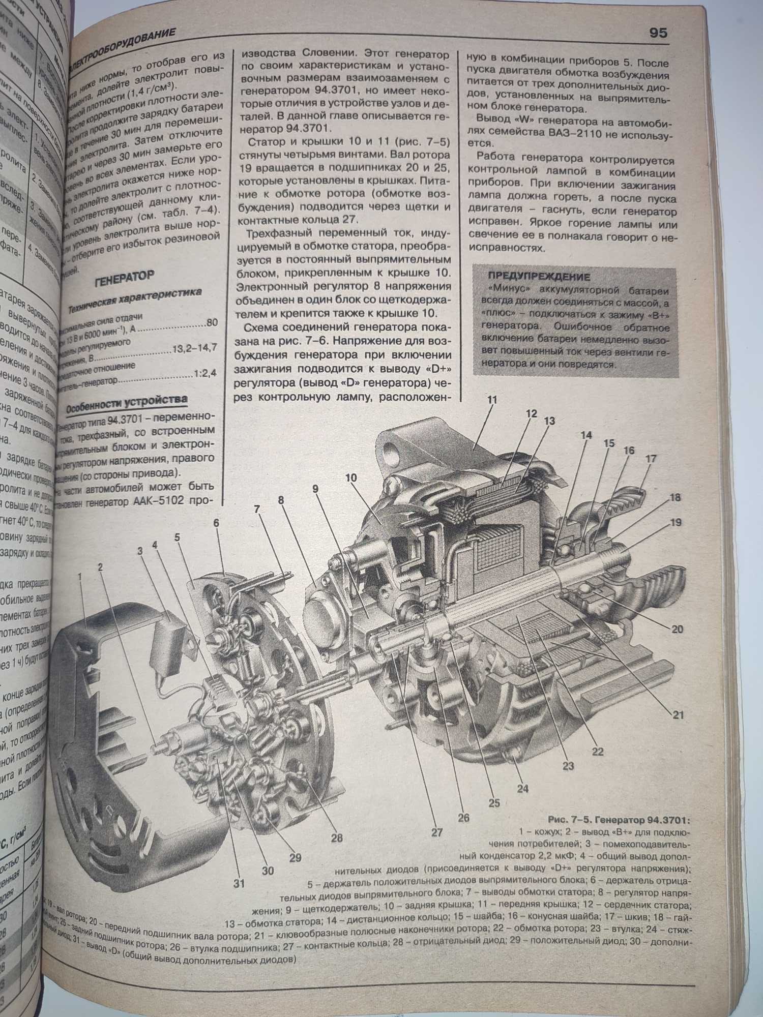 ВАЗ 2110- 11і- 12і Руководство по ремонту и эксплуатации