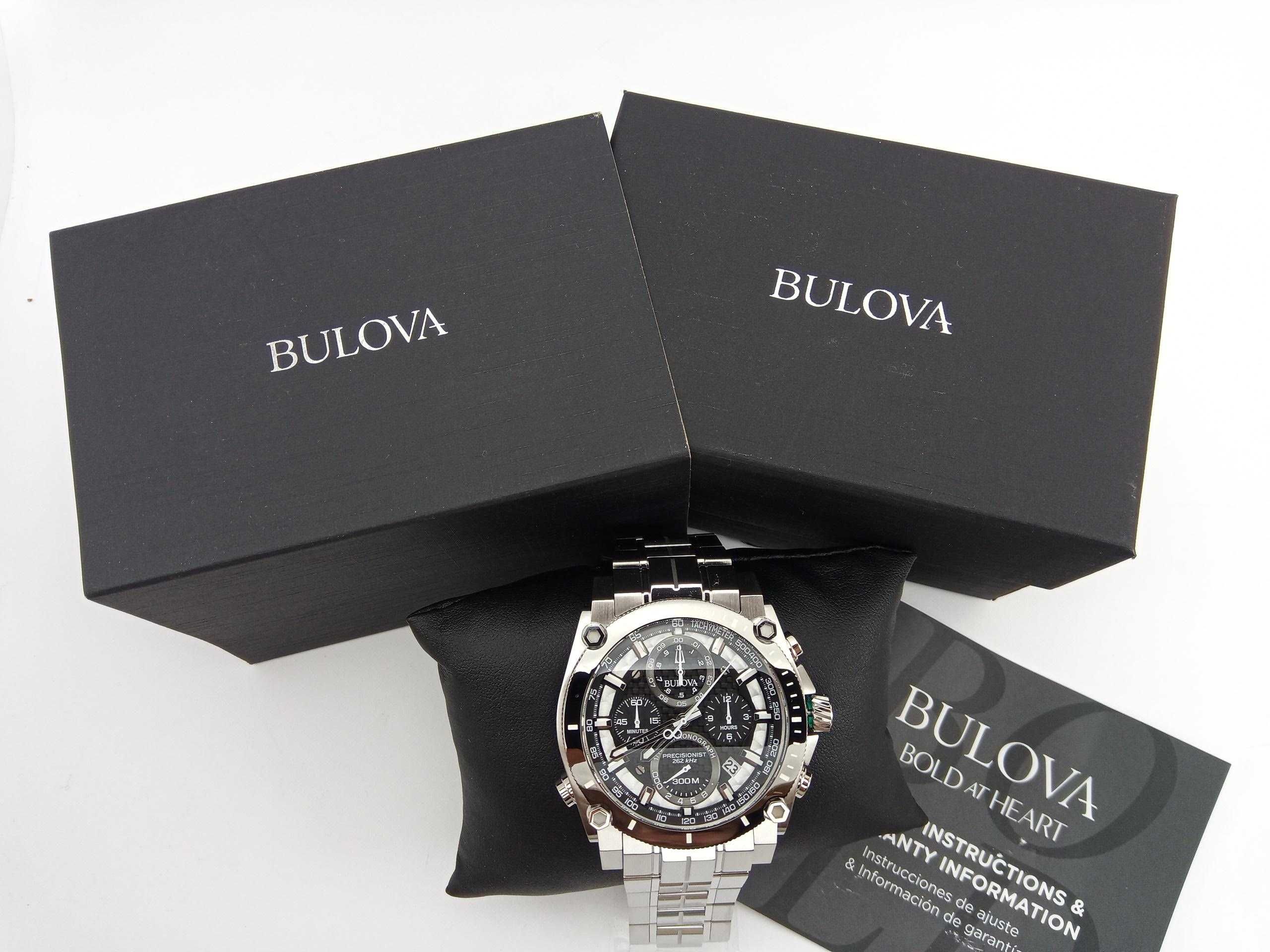 Часы Bulova Precisionist 98B405 300м 262 кГц хронометр 1/1000 сек $975