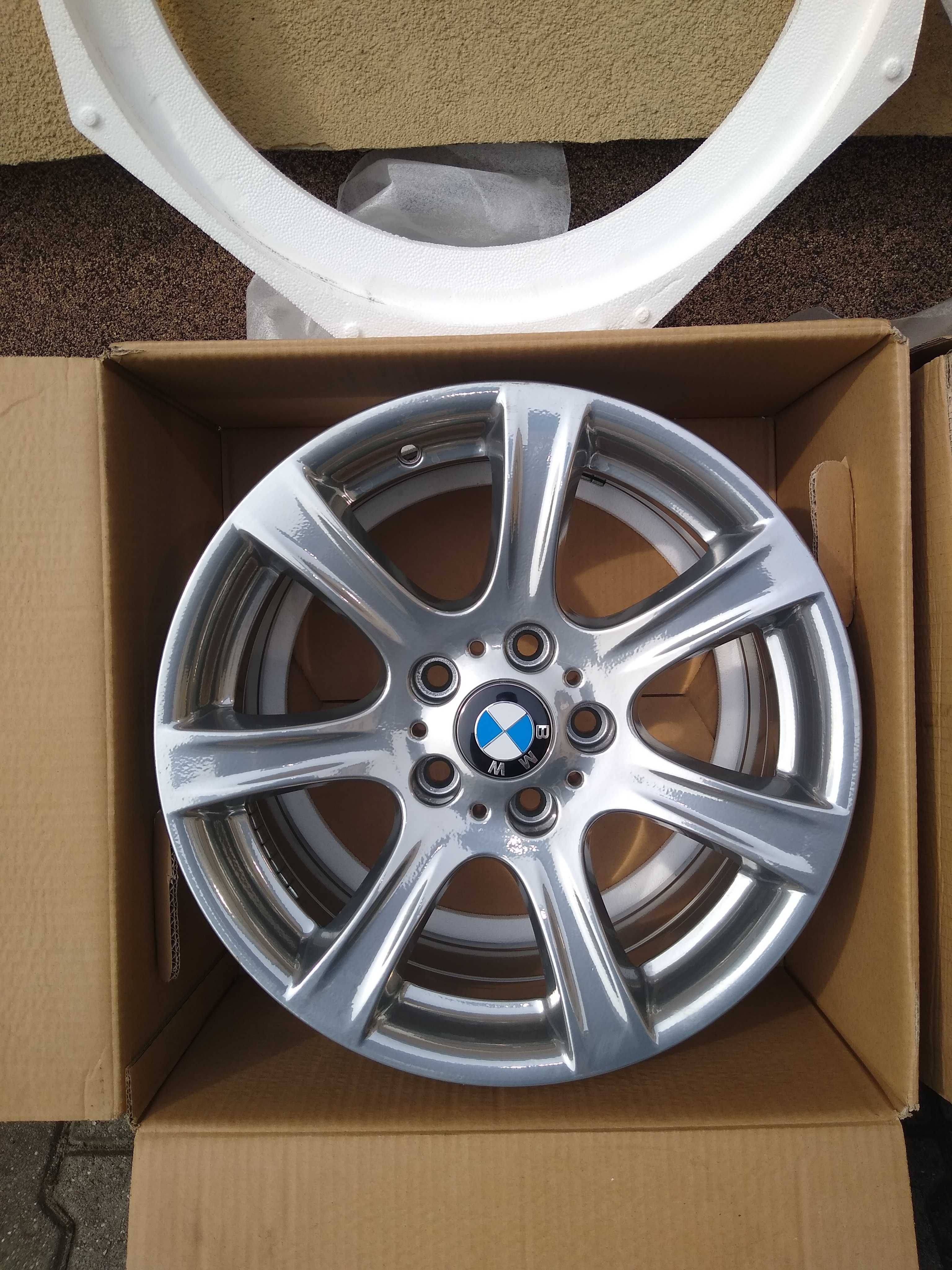 Sprzedam alu felgi org.BMW Styling 394 jak nowe Chrom