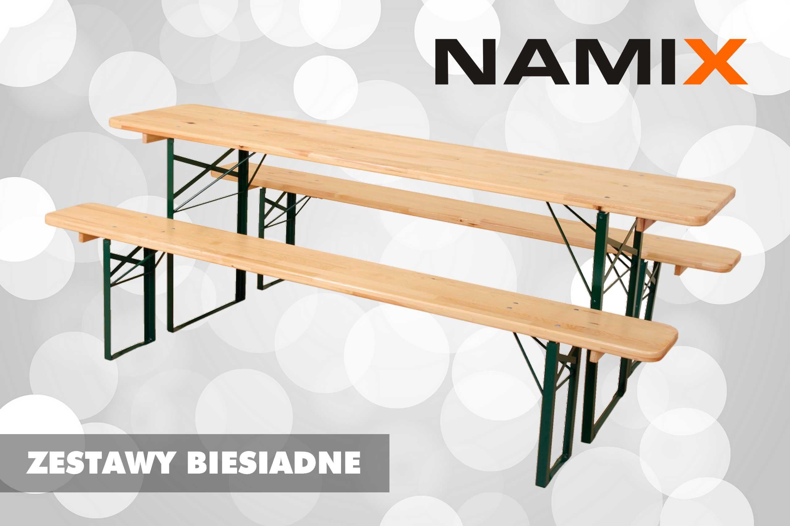 NAMIX zestaw biesiadny piwny ogrodowy 50x220 cm