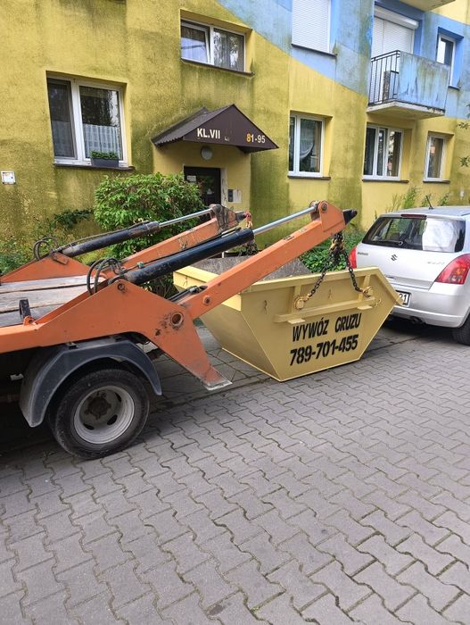 Wywóz gruzu 200zł wynajem kontener gruz skip 24h/7 Radom wąskie wjazdy