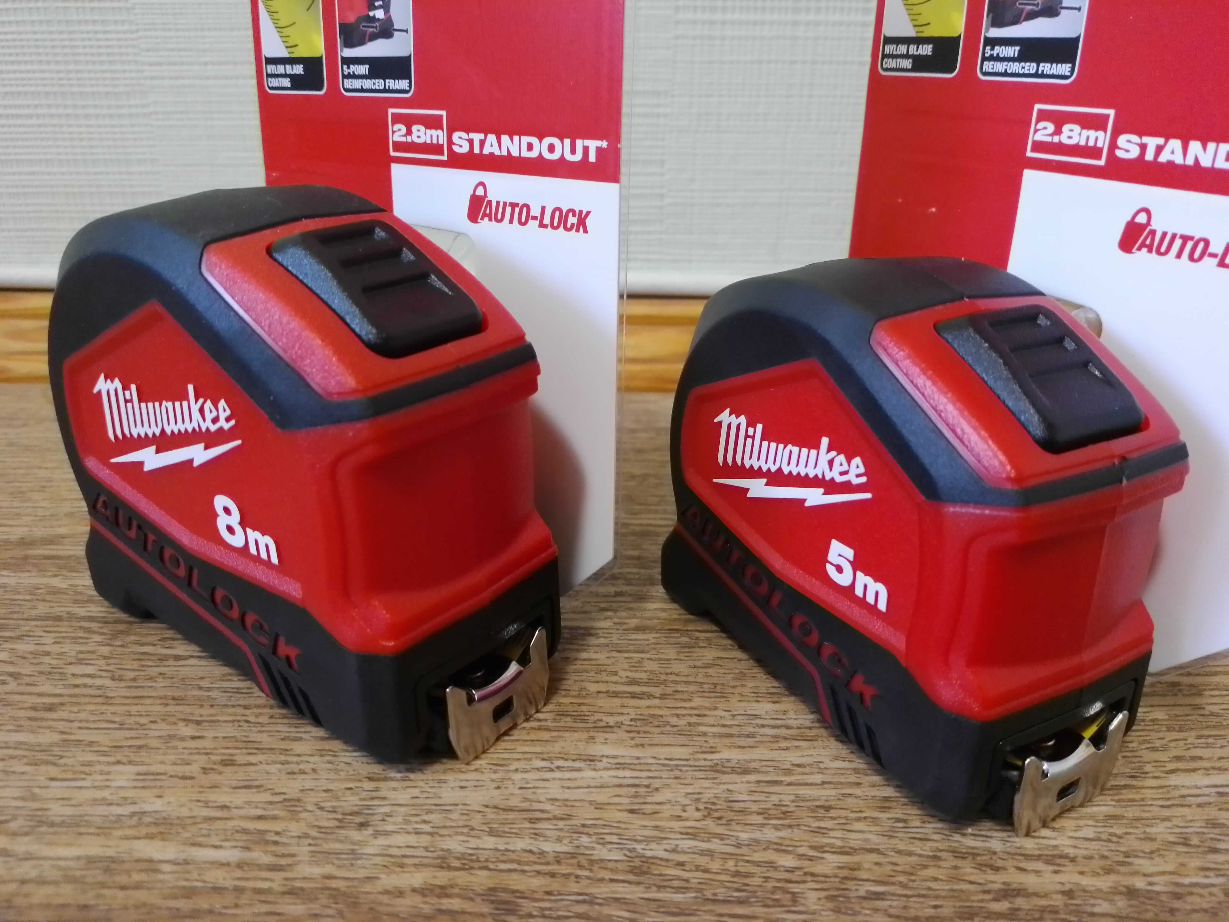 Рулетка метрична MILWAUKEE AUTOLOCK, 5 м/8м х (25 мм)