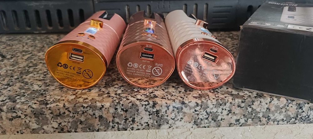 CZYTAJ OPIS !! Bezprzewodowa lokówka do włosów z funkcjo power bank