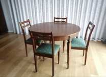 Mesa de Jantar Extensível e 5 Cadeiras - Vintage/Retro