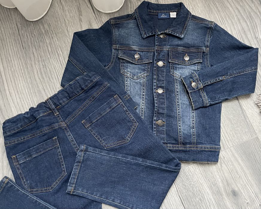 Дитячий джинсовий костюм CHICCO розмір на 4-5 років (104-110 см) НОВИЙ