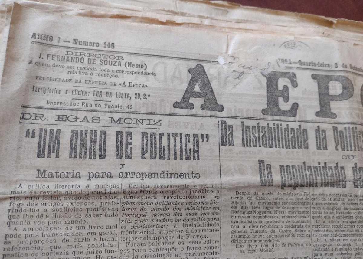 Jornal A Época 1919 - 17 unidades